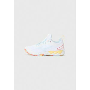 ~Ym fB[X tBbglX X|[c WAVE LUMINOUS 3 - Volleyball shoes - white/calypso coral/pale banana