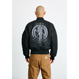 At@C_Xg[Y Y WPbgu] AE^[ ALPHA INDUSTRIES X NO PROBLEMO NO WAR - Bomber Jacket - black