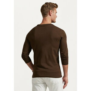 t[ Y TVc gbvX CUSTOM SLIM FIT JERSEY T-SHIRT - Long sleeved top - nutmeg brown