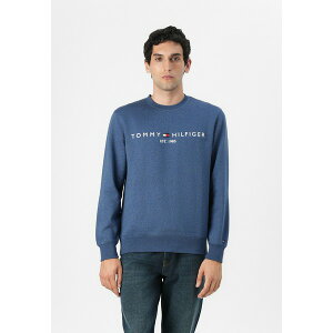 トミー ヒルフィガー メンズ パーカー・スウェットシャツ アウター LOGO - Sweatshirt - aegean sea