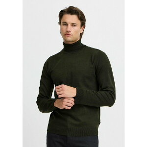 uh Y jbg&Z[^[ AE^[ BHBRUTON roll neck knit - Jumper - forest night