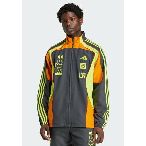 AfB_X Y WPbgu] AE^[ Training jacket - dark grey/sonic fuchsia/semi solar yellow