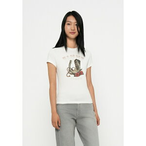 g~[qtBK[ fB[X TVc gbvX SLIM IDAHO NOVELTY TEE - Print T-shirt - ancient white