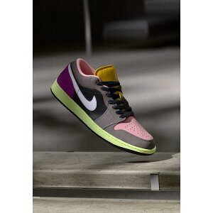 W[_ Y Xj[J[ V[Y AIR JORDAN 1 SE - Trainers - oil grey/white/cave stone/arctic punch viotech/dark sulfur