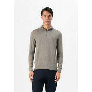g~[ qtBK[ Y jbg&Z[^[ AE^[ PIMA ZIP MOCK - Jumper - coastal taupe heather