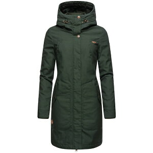 ���O�E�F�A ���f�B�[�X �R�[�g �A�E�^�[ JANNISA - Winter coat - dark olive