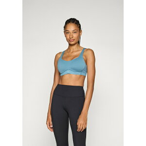 iCL fB[X tBbglX X|[c ALATE MIT STARKEM HALT - High support sports bra - smokey blue/white