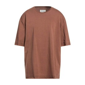 【送料無料】 マルタンマルジェラ メンズ Tシャツ トップス T-shirts Brown