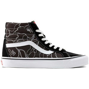 Vans �o���Y �����Y �X�j�[�J�[ �yVans Sk8-Hi 38 DX Bape Line ABC Camo�z �T�C�Y US_9(27.0cm) Black/White/Red