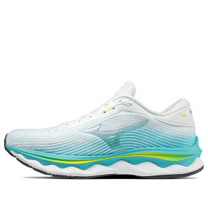 Mizuno �~�Y�m ���f�B�[�X �X�j�[�J�[ �y(WMNS) Mizuno Wave Sky 5 'White Blue Curacao' J1GD210200�z �T�C�Y US_6.5(23.5cm)