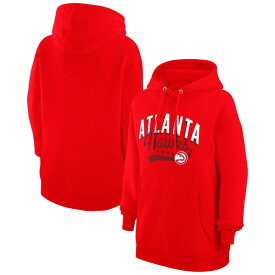 カールバンクス レディース パーカー・スウェットシャツ アウター Atlanta Hawks G III 4Her by Carl Banks Women's Filigree Logo Pullover Hoodie???Red