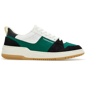 Ferragamo tFK Y Xj[J[ yFerragamo Dennis Panelled Sneakers Greenz TCY US_6(24.0cm) Green