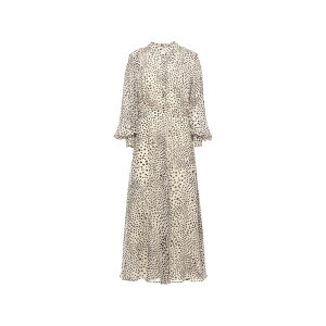 �}���[�� ���f�B�[�X �����s�[�X �g�b�v�X Mllmastro polka-dot midi dress Neutrals