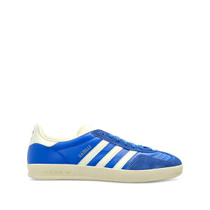 �A�f�B�_�X �����Y �X�j�[�J�[ �V���[�Y Gazelle leather sneakers Blue