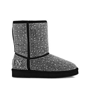 �t�B���b�v�v���C�� ���f�B�[�X �u�[�c �V���[�Y Embellished flat ankle boots Black