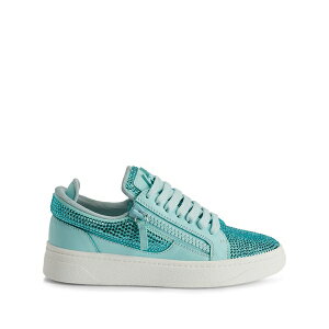�W���[�b�y�U�m�b�e�B ���f�B�[�X �X�j�[�J�[ �V���[�Y Gz94 rhinestone-embellished leather sneakers Blue
