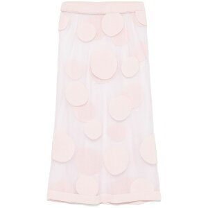 �r�N�^�[�A���h�����t ���f�B�[�X �X�J�[�g �{�g���X Polka-dot midi skirt Pink