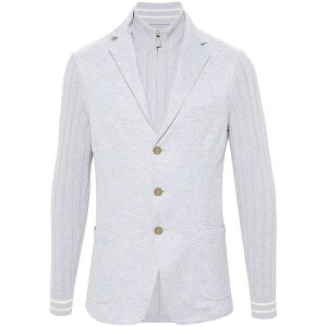 �C���u���e�B �����Y �W���P�b�g���u���]�� �A�E�^�[ M??lange-effect panelled blazer Grey