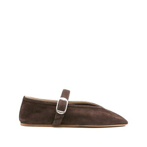 �� �����h �x���� ���f�B�[�X �T���_�� �V���[�Y Stella buckle-fastening ballet flats Brown