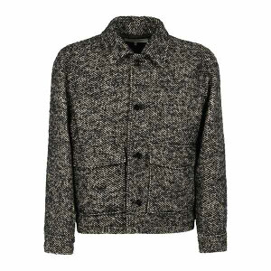 �t���[�� �����Y �W���P�b�g���u���]�� �A�E�^�[ M??lange-effect jacket Grey