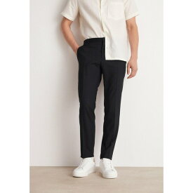 カルバン クライン テイラード メンズ カジュアルパンツ ボトムス STRETCH SLIM SUIT PANT - Suit trousers - perfect black