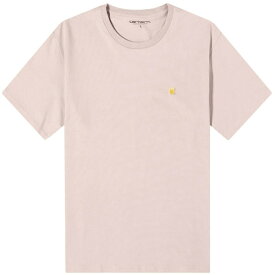カーハート メンズ Tシャツ トップス Carhartt WIP Chase T-Shirt Pink
