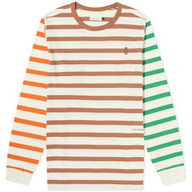 ポップトレーディングカンパニー メンズ Tシャツ トップス POP Trading Company x Miffy Long Sleeve Multi Stripe T-Shirt Multi