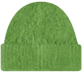 アクネ ストゥディオズ メンズ 帽子 アクセサリー Acne Studios Kameo Solid Brushed Beanie Green