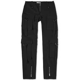 ブルマリン レディース カジュアルパンツ ボトムス Blumarine Skinny Cargo Trousers in Nylon Black