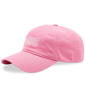 ガニー レディース 帽子 アクセサリー GANNI Logo Baseball Cap Pink