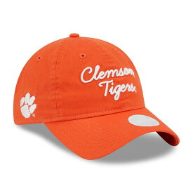ニューエラ レディース 帽子 アクセサリー Clemson Tigers New Era Women's Script 9TWENTY Adjustable Hat Orange