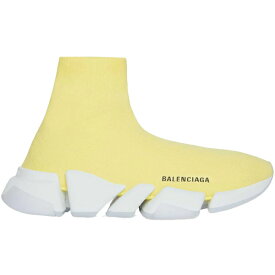 Balenciaga バレンシアガ レディース スニーカー 【Balenciaga Speed 2.0 Recycled Knit Transparent Sole】 サイズ EU_37 Yellow (Women's)