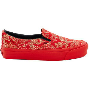 Vans oY Y Xj[J[ yVans Classic Slip-On Opening Ceremony Qi Pao Redz TCY US_9(27.0cm) Red/Gold