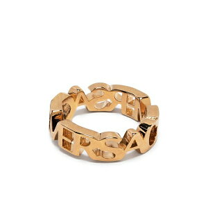 ���F���T�[�` ���f�B�[�X �����O �A�N�Z�T���[ Logo letter ring Gold