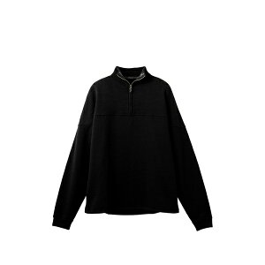 �W���N�G���X �����Y �j�b�g&�Z�[�^�[ �A�E�^�[ Rond carr䩘R zip neck shirt Black