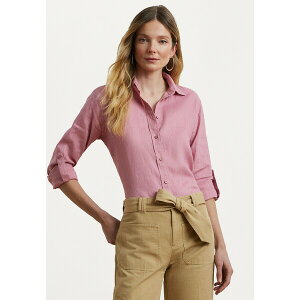 �����t���[���� ���f�B�[�X �V���c �g�b�v�X TISSUE LINEN SHIRT - Button-down blouse - rose mauve