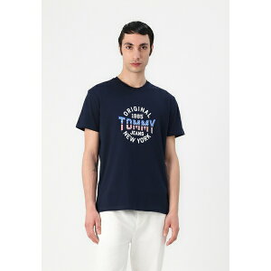 g~[qtBK[ Y T_ V[Y USA CIRCLE GRAPH TEE - Print T-shirt - dark night navy