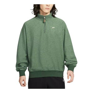 Nike �i�C�L �����Y �X�j�[�J�[ �yNike Solo Swoosh Fleece 1/4-Zip Top 'Fir' IQ3975-323�z �T�C�Y US_M_S