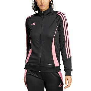 AfB_X fB[X WPbgu] AE^[ Women's Tiro 24 Zip-Up Track Jacket Black/easy Pink