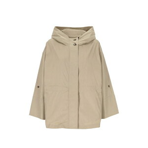 �}���[�� ���f�B�[�X �W���P�b�g���u���]�� �A�E�^�[ Hooded drawstring-waist parka Neutrals