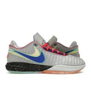 Nike �i�C�L �����Y �X�j�[�J�[ �yNike LeBron 20 Nike Lifer�z �T�C�Y US_7.5(25.5cm) Light Silver/Hyper Royal-Lemon Chiffon-Safety Orange