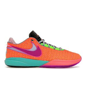 Nike �i�C�L �����Y �X�j�[�J�[ �yNike LeBron 20 Chosen 1�z �T�C�Y US_12.5(30.5cm) Total Orange-Vivid Purple-Green Strike-Hot Punch