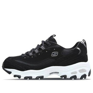 Skechers �X�P�b�`���[�Y ���f�B�[�X �X�j�[�J�[ �y(WMNS) Skechers D lites Sneakers Black/Silver 11930-BLK�z �T�C�Y US_9(26.0cm)