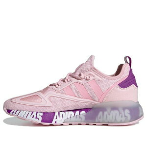 adidas �A�f�B�_�X ���f�B�[�X �X�j�[�J�[ �y(WMNS) adidas ZX 2K Boost 'Bold Logo Graphic - Pink Ultra Purple' FX7058�z �T�C�Y US_8.5(25.5cm)