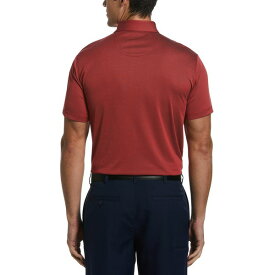PGAツアー メンズ ポロシャツ トップス Men's Birdseye Textured Short-Sleeve Performance Polo Shirt Chili Pepper
