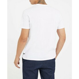 ゲス メンズ Tシャツ トップス Men's Iridescent Foil Short Sleeve T-shirt White