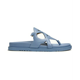 ダナキャラン レディース サンダル シューズ Women's Hatsy Logo Thong Slide Sandals Blue Frost