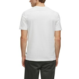 ヒューゴボス メンズ Tシャツ トップス Men's Rubber-Print Logo T-shirt White