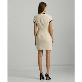 ラルフローレン レディース ワンピース トップス Women's Two-Tone Boucl&eacute; Sheath Dress Mascarpone Cream/black