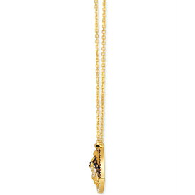 ルヴァン レディース ネックレス・チョーカー・ペンダントトップ アクセサリー Chocolate & Nude Diamond Horseshoe 19" Pendant Necklace (1/3 ct. t.w.) in 14k Gold No Color